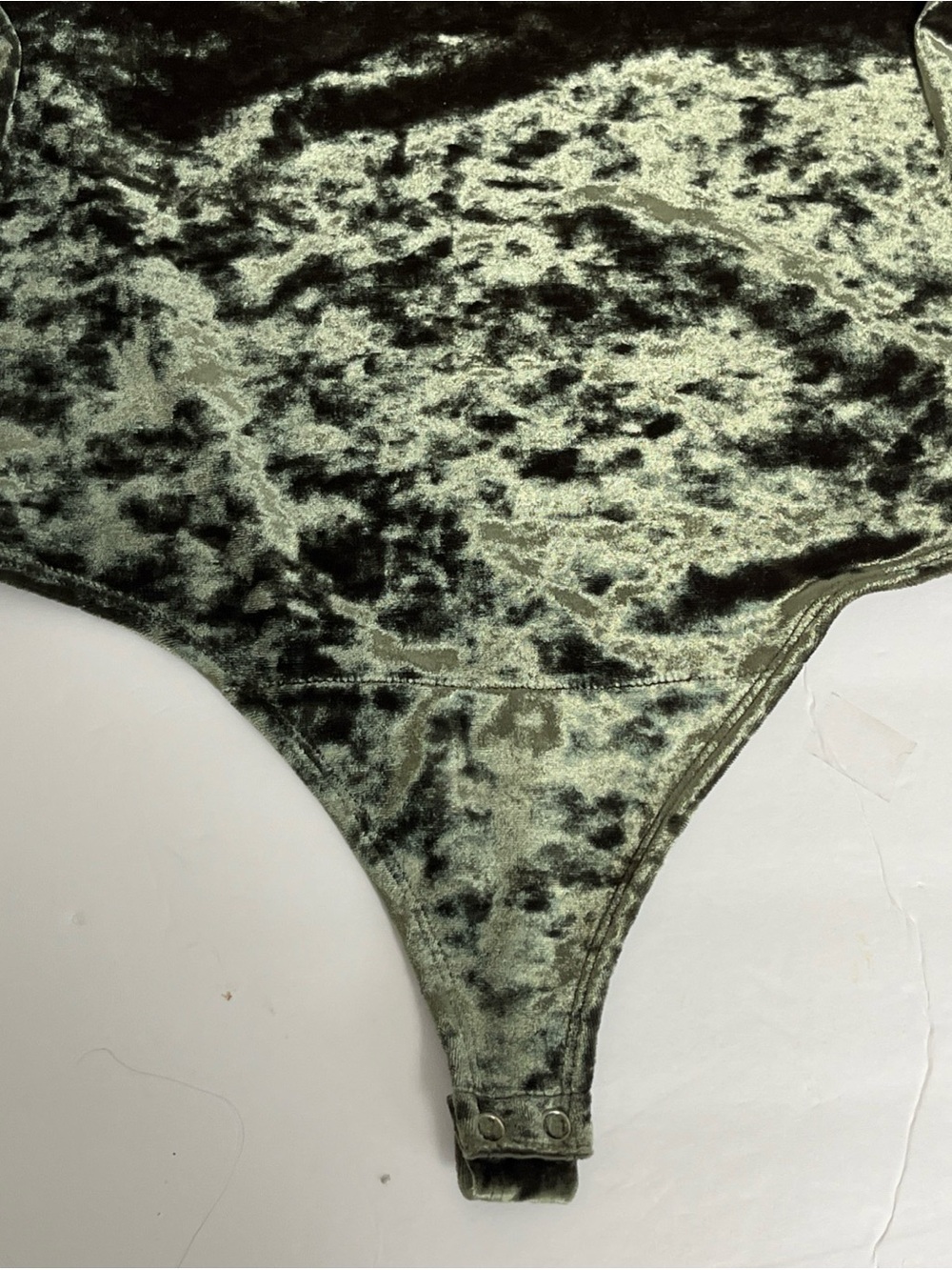 Green Crushed Velvet Tank Bodysuit Lou & Grey Sz M Forest Fairy Festival Boho - Picture 7 of 13
